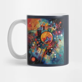 Colorful Galaxy Geometric Abstract Painting Mug